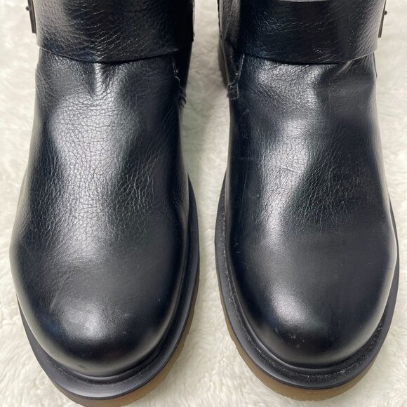 Dr. Martens Men's Black Leather Rocco Ankle Boot Buckle Shoes Size 12M - Picture 7 of 13